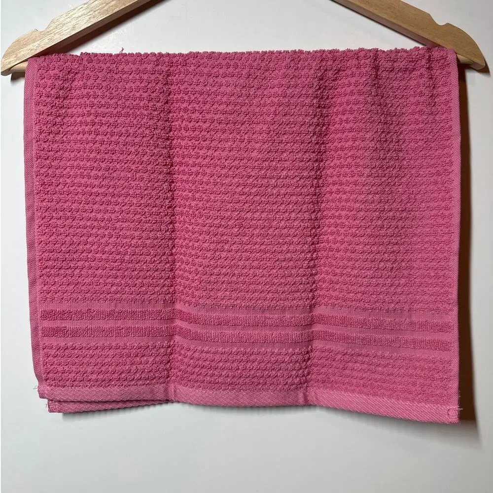 Casa Fina From Cecil Saydah Co Dish Towels Handmade Golf Design Rose Pink Cotton